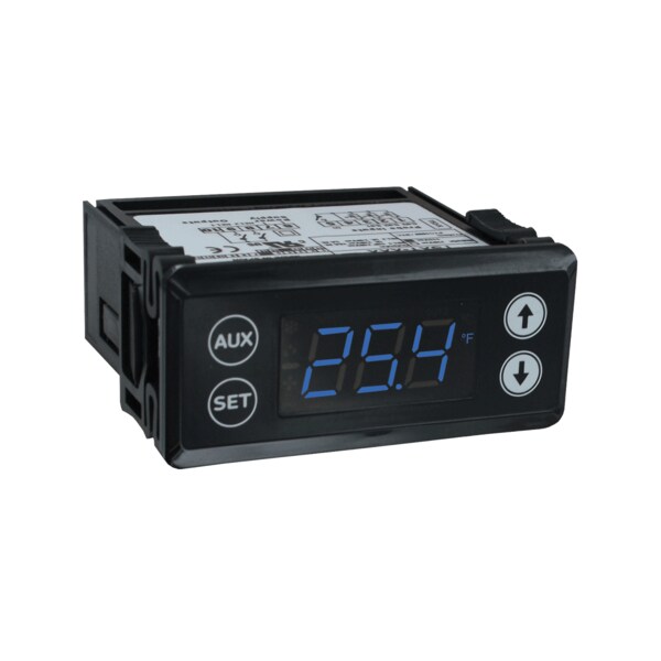 Digital thermostat 3 relay output, 3 PTC/NTC probe input, 230 VAC, capacitive touch keys, Modbus